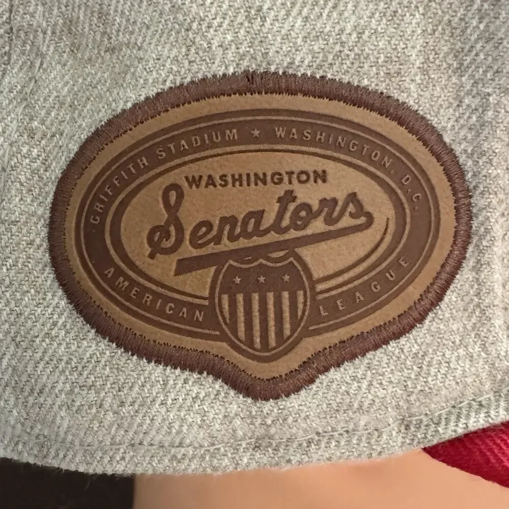 Washington Senators New Era 59Fifty Fitted Hat 7 1/2 Red & Gray